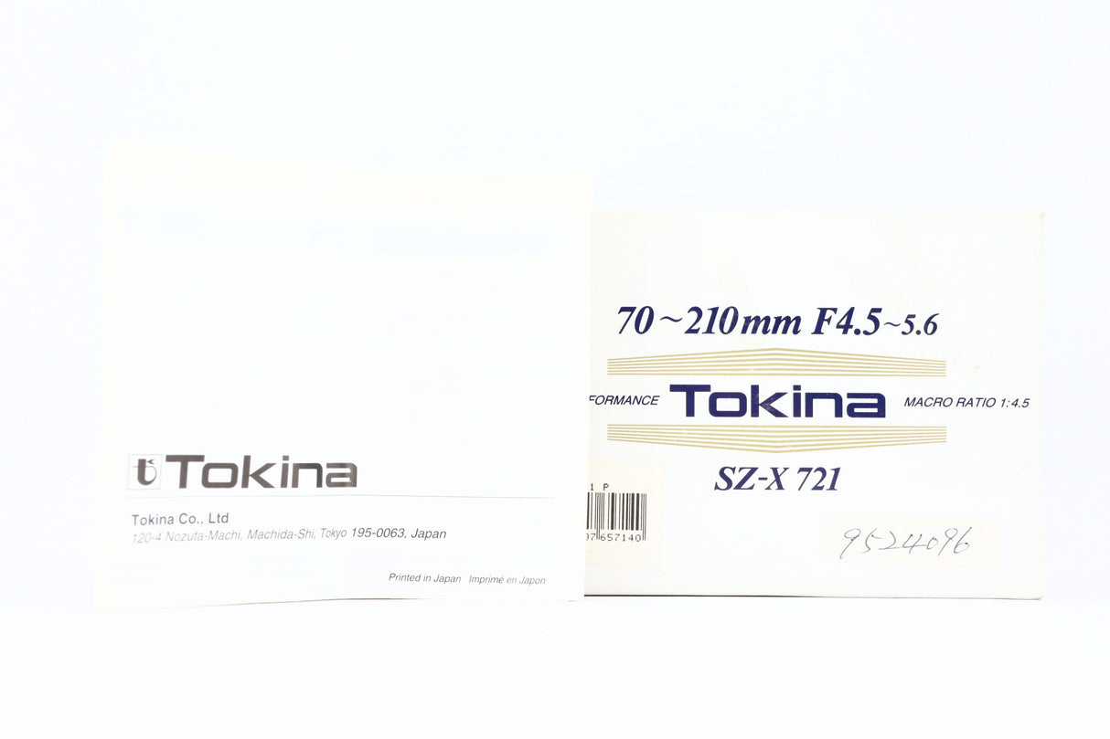 Tokina SZ-X 721 70-210 4,5-5,6