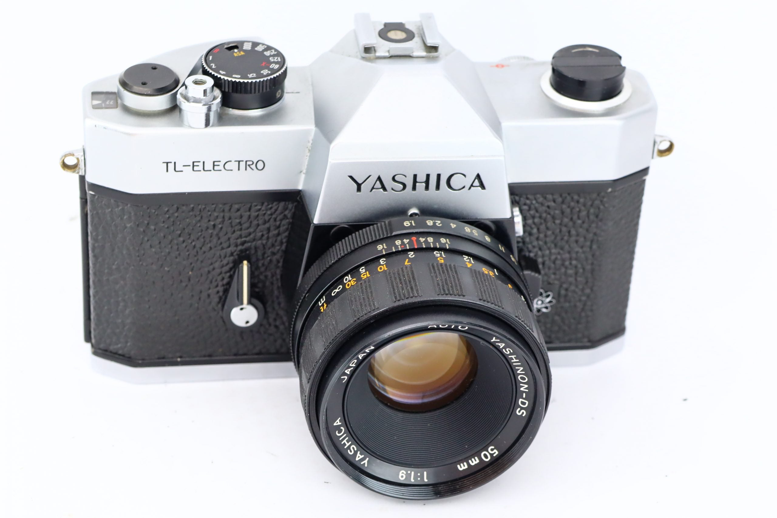 Vintage yashica TL outlet Electro X with case and 50mm lens