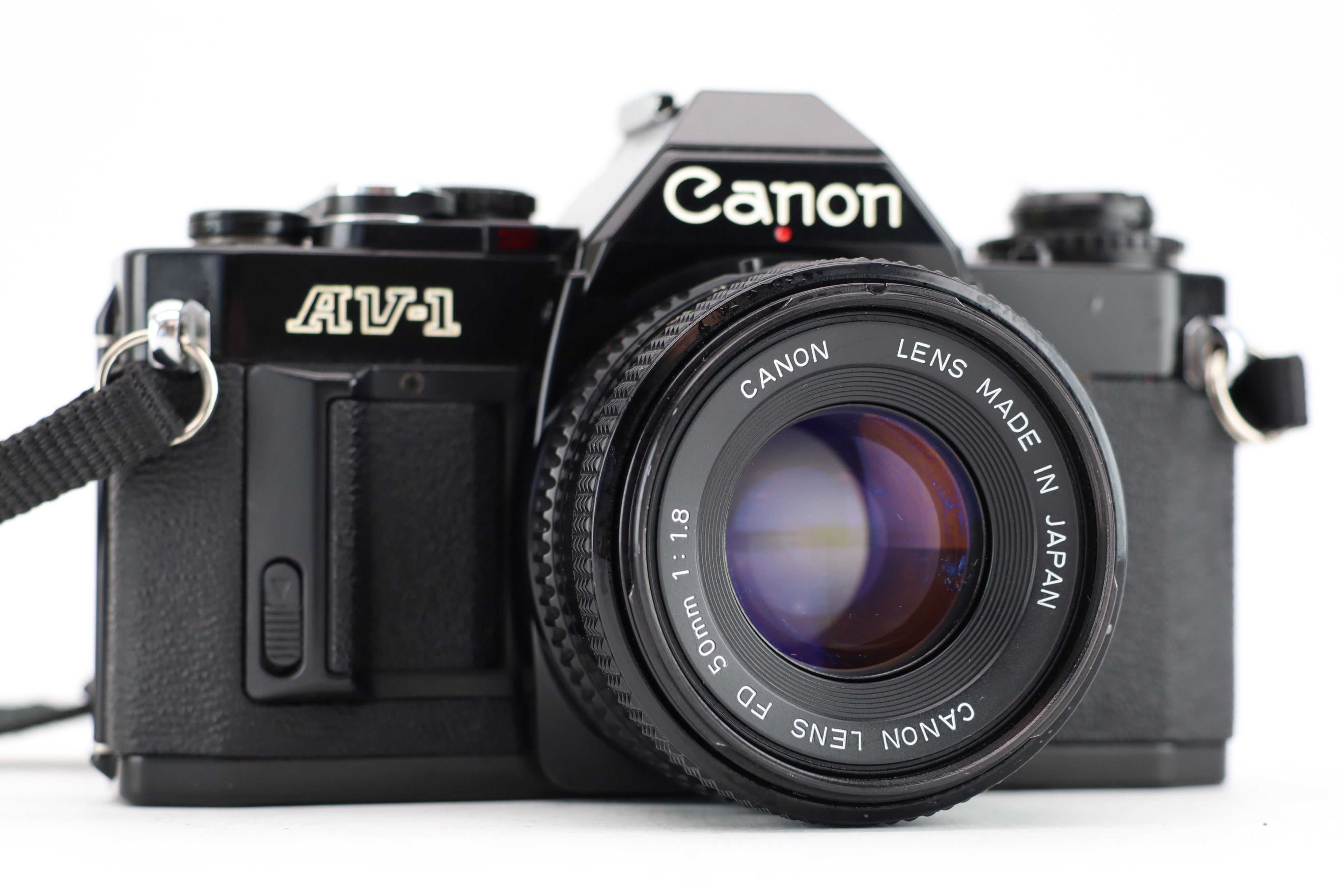 Canon AV-1 SLR on sale 35mm Film Camera & Canon FD 50mm 1.8 Lens with Sky Filter