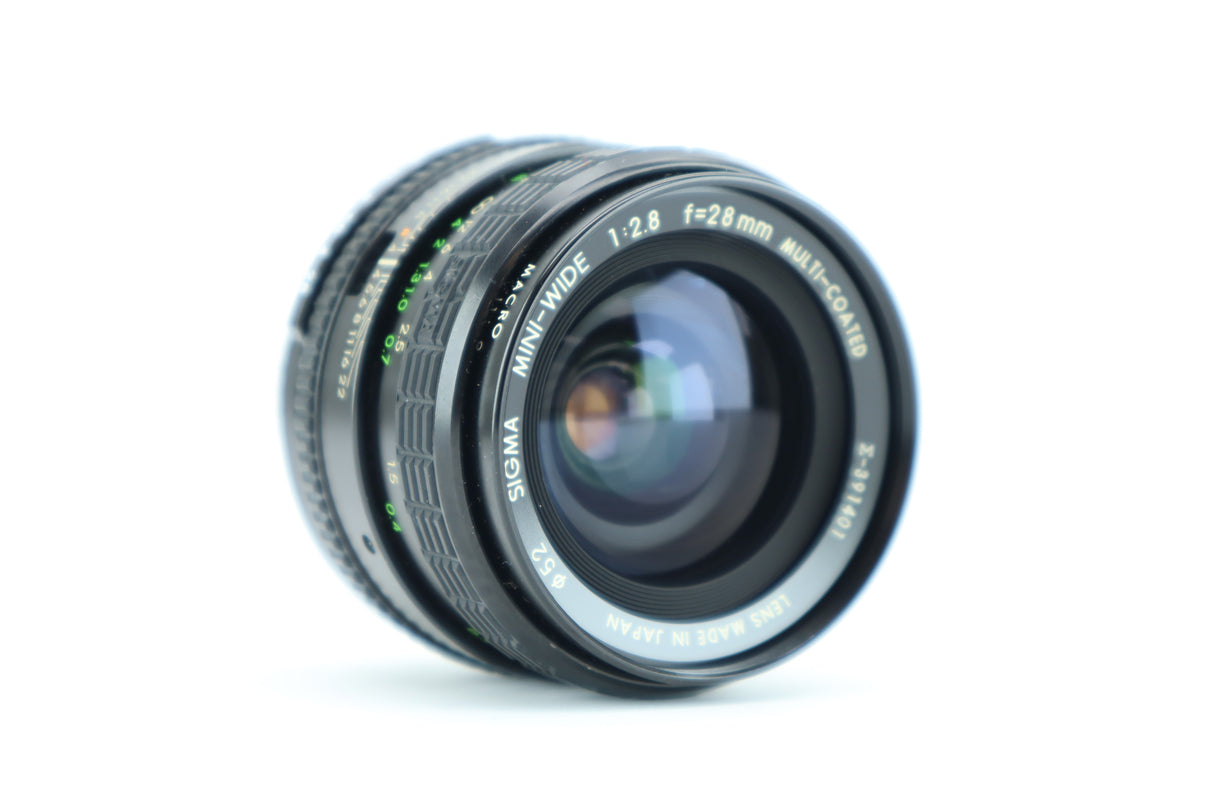 Sigma Mini-Wide 1:2.8 f=28mm Multi-Coated for Pentax-K