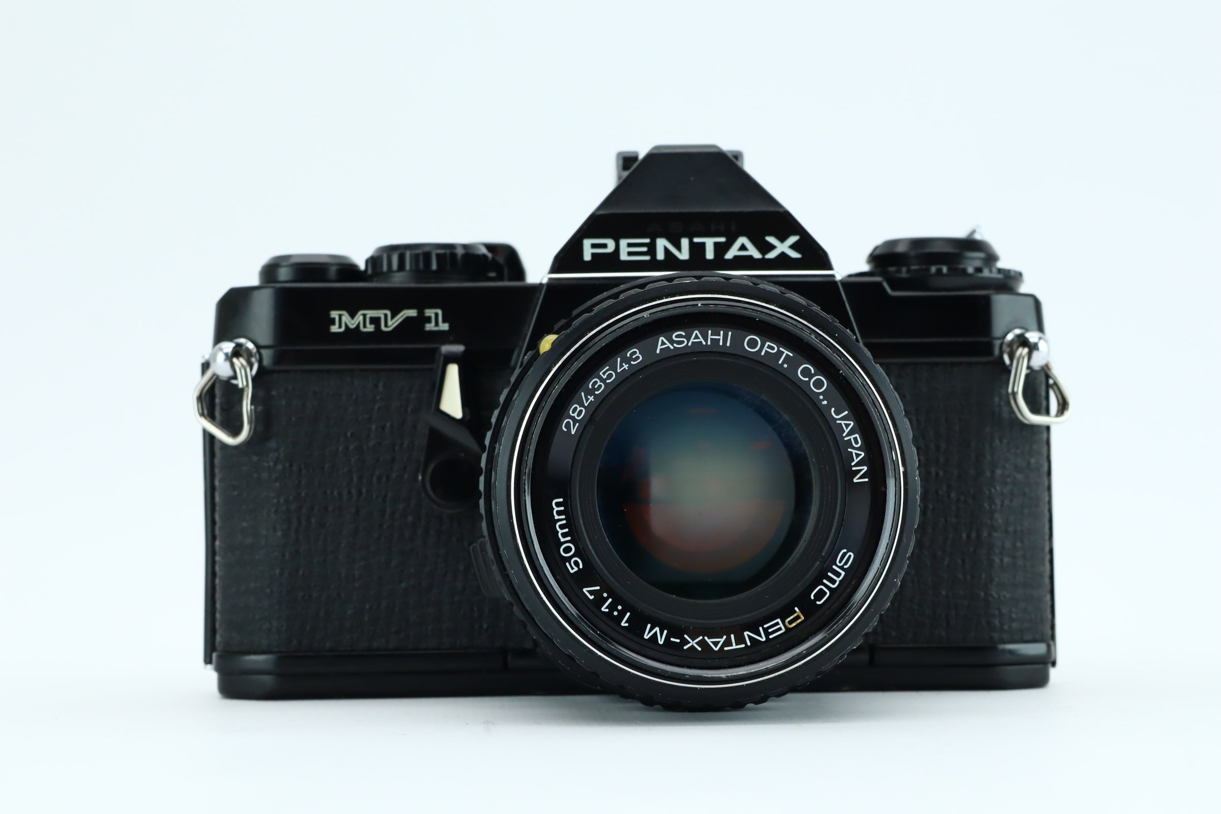 Sold PENTAX ASAHI MV 35mm Film Camera w/ 50mm Pentax Lens - Tested - Great Condition