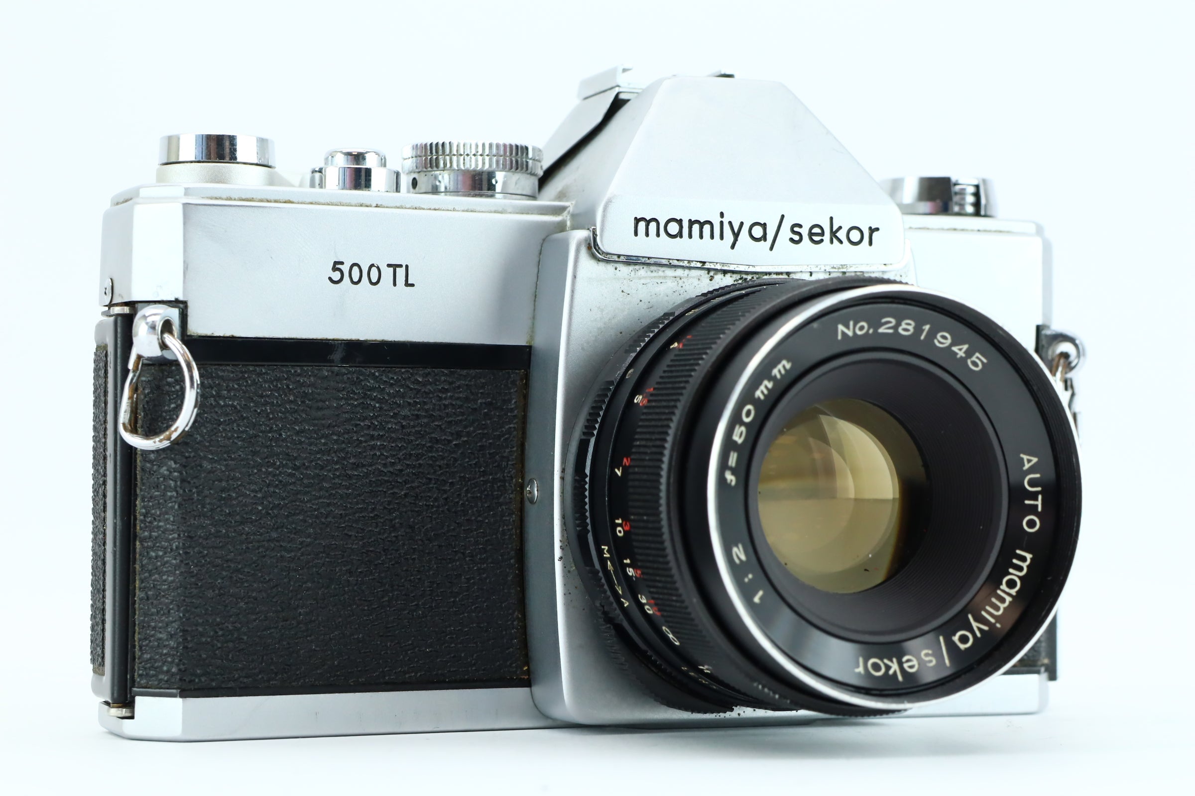 Mamiya 500TL Vintage Film on sale Camera with Lens, Battery and 35mm Film