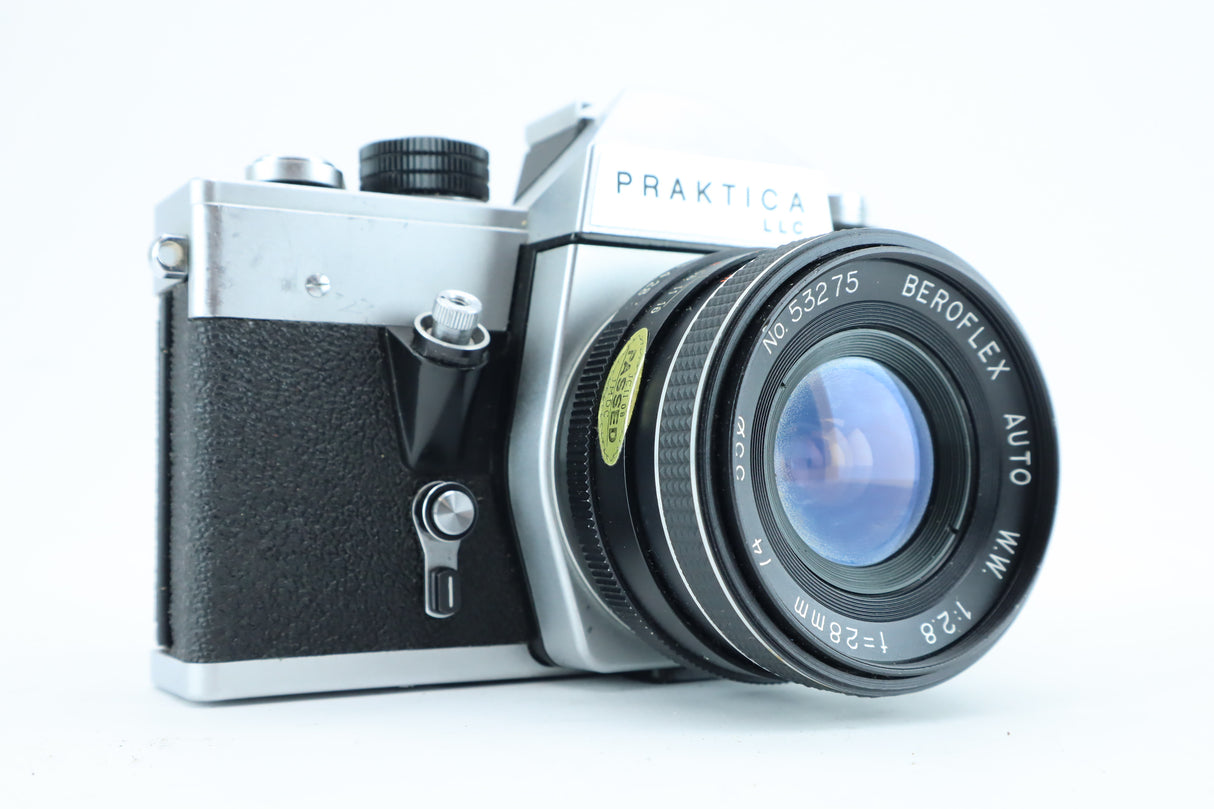 Praktica LLC camera with 1:2.8 f=28mm lens