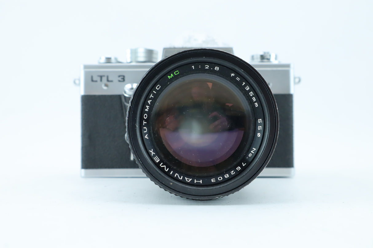 Praktica LTL3 with automatic mc 1:2,8 f/135mm lens