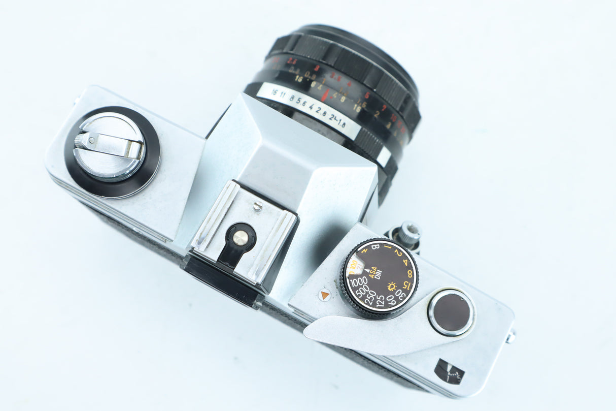 Praktica L with oreston 1,8/50mm lens