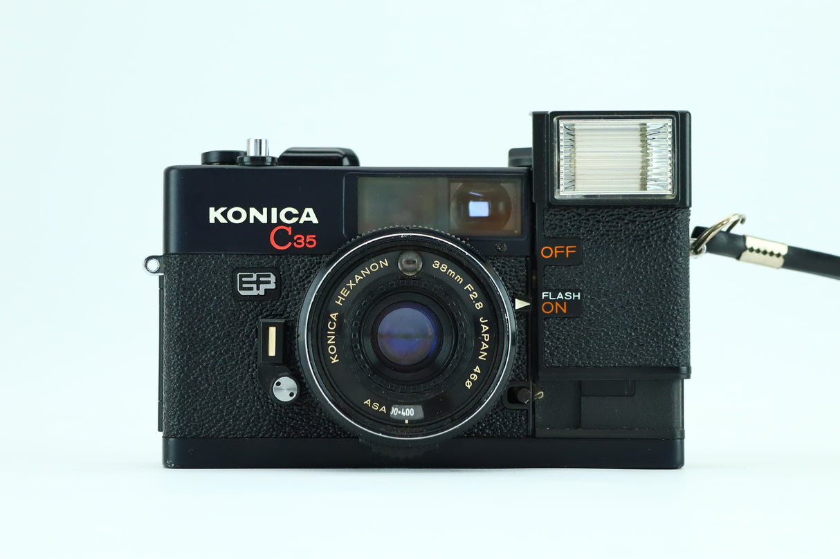 Konica C35 EF with Konica Hexanon 38mm F:2.8