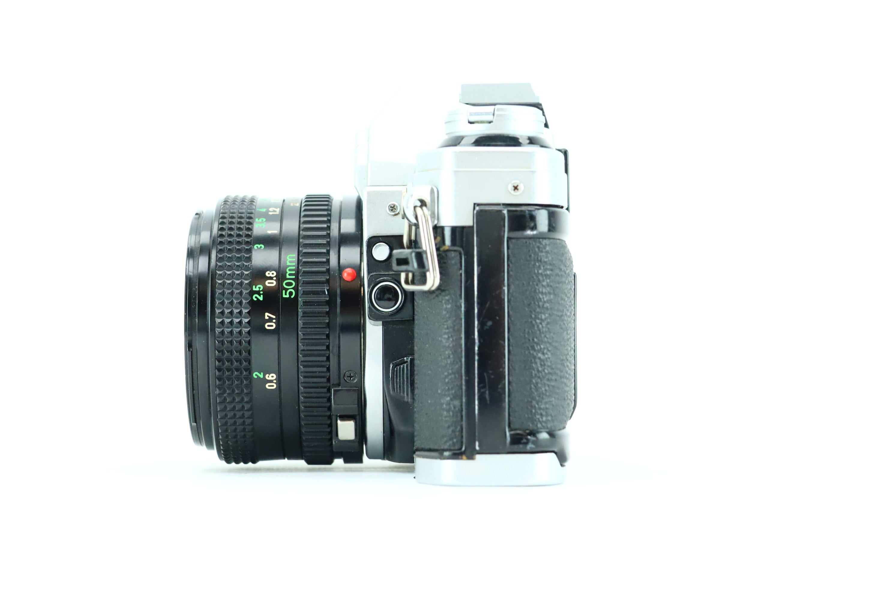 Canon AE-1 with Canon lens FD 50mm 1:1.8 – Hard to Find Camera Store